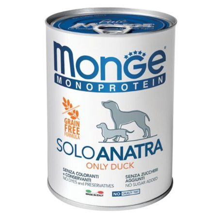 Monge Dog Monoprotein Paté 100% kacsa 24x400g