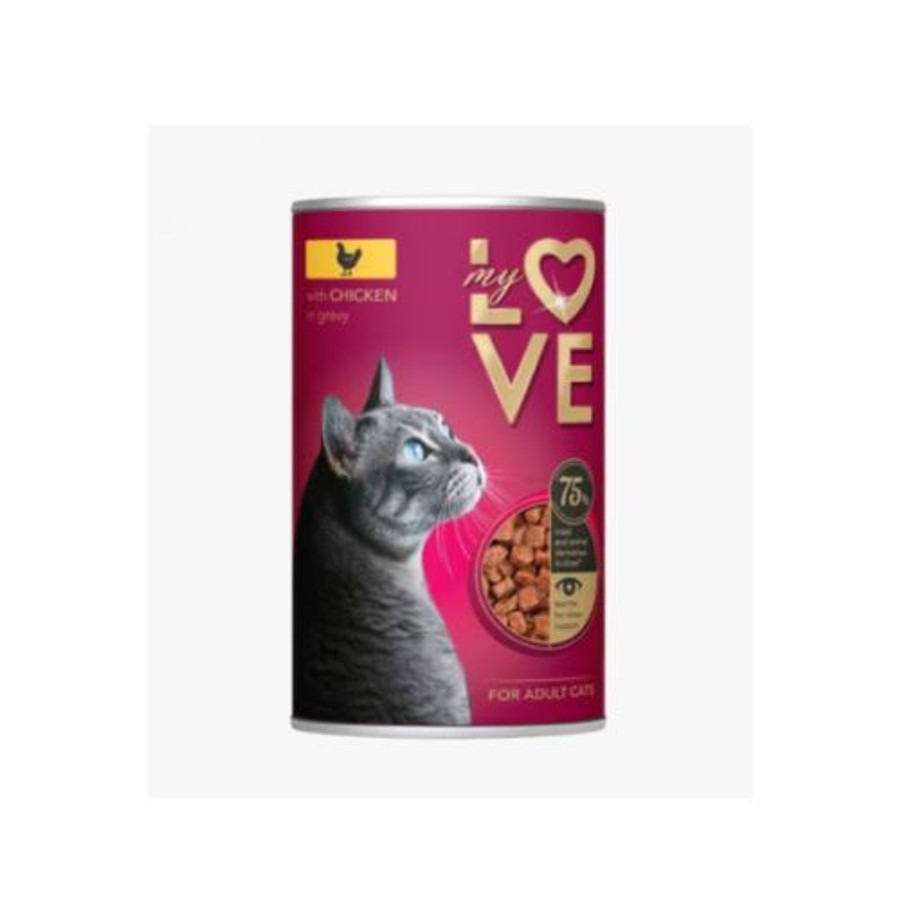 My Love teljes értékű macskakonzerv csirkével 415g