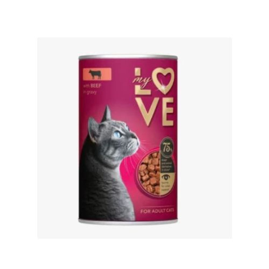 My Love teljes értékű macskakonzerv marhával 415g