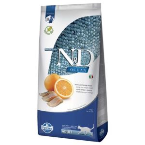 N&D Grainfree Adult Cat Ocean hering&narancs 5 kg