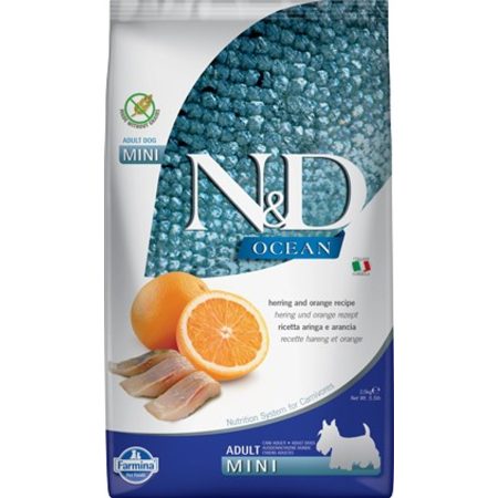 N&D Dog Ocean hering&narancs adult mini 800g kutyatáp