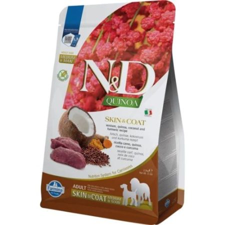 N&D Dog Grain Free Quinoa Skin&Coat Vadhús medium/maxi 2x 7kg