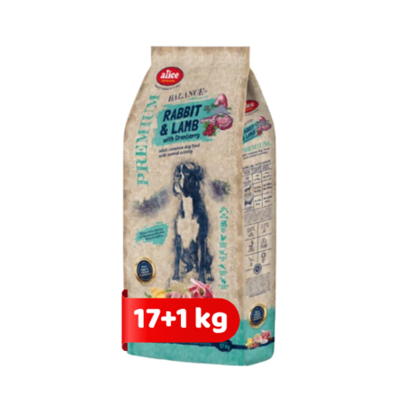 Alice PROFESSIONAL Adult Balance Rabbit&Lamb with cranberry 17kg+1kg