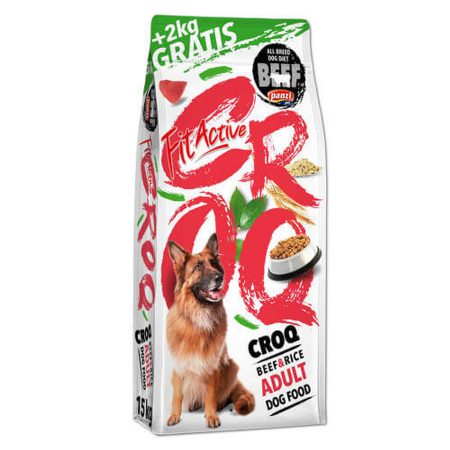 Panzi FitActive CROQ Premium 3x15+2kg Beef&Rice