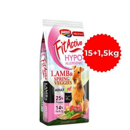 Panzi FitActive ORIGINALS Adult Hypoallergenic Lamb & Spring Veggies 15+1