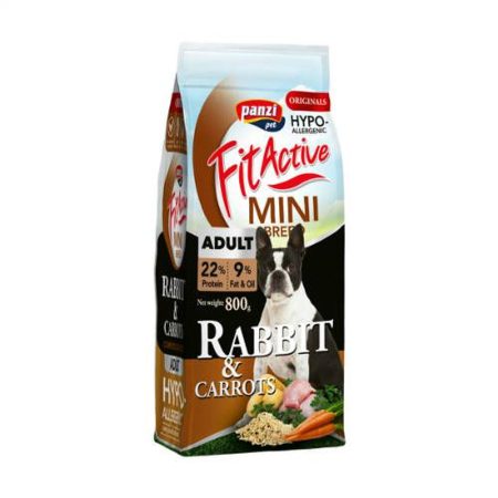 Panzi FitActive ORIGINALS Mini Adult  Hypoallergenic Rabbit&Carrots 800g