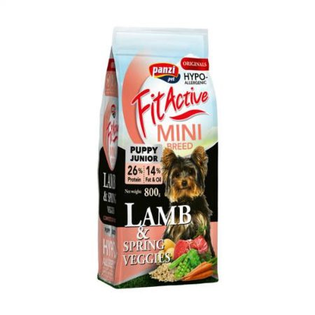 Panzi FitActive ORIGINALS Mini Puppy Hypoallergenic Lamb&Spring Veggies 800g
