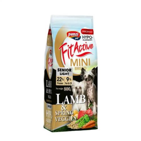 Panzi FitActive ORIGINALS Mini Senior Hypoallergenic Lamb&Spring Veggies 800g