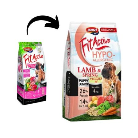 Panzi FitActive Originals Puppy&Junior Hypoallergenic Lamb&Veggies kutyatáp 4kg