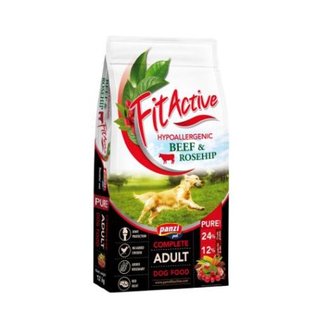 Panzi FitActive PURE Hypoallergenic Beef - Rosehip száraztáp 2x12kg