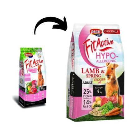 Panzi FitActive ORIGINALS Adult Hypoallergenic Lamb&Spring Veggies 4 kg