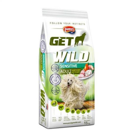 Panzi GetWild Adult Sensitive Rabbit&Beef with Pumpkin 2x15 kg