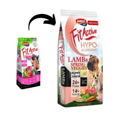 Panzi FitActive ORIGINALS Puppy & Junior Hypoallergenic Lamb & Spring Veggies 2x15 kg