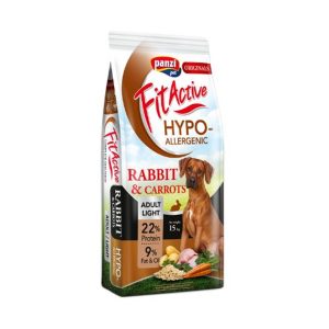 Panzi FitActive ORIGINALS Hypoallergenic Adult Light Rabbit and Carrots 15kg