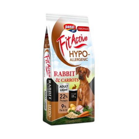 Panzi FitActive ORIGINALS Hypoallergenic Adult Light Rabbit and Carrots 15kg