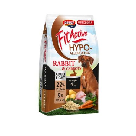 Panzi FitActive ORIGINALS Hypoallergenic Adult Light Rabbit and Carrots 4kg