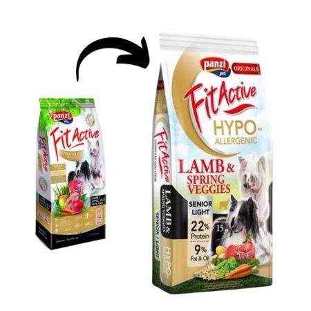 Panzi FitActive ORIGINALS Senior/ Light Hypoallergenic Lamb & Spring Veggies 2x15kg