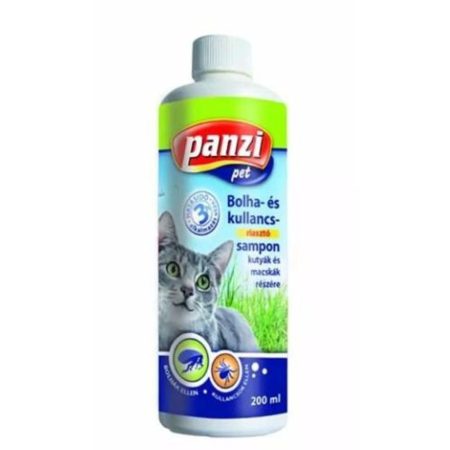 Panzi Sampon Bolha- és Kullancs riasztó macskák részére 200 ml