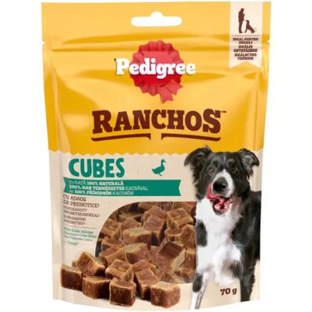 Pedigree Ranchos Cubes jutalomfalat - kacsás 70g