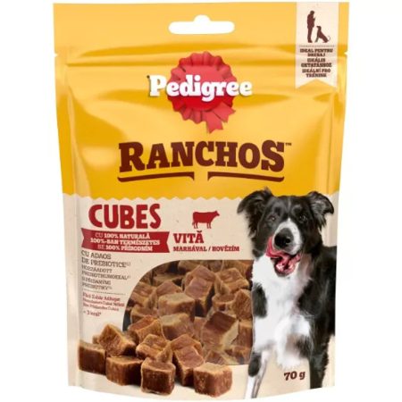 Pedigree Ranchos Cubes jutalomfalat - marhás 70g