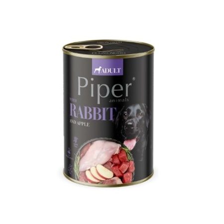 Piper felnőtt kutyakonzerv nyúl és alma 24x400g