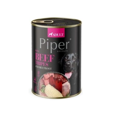 Piper felnőtt kutyakonzerv pacal és cékla 400g