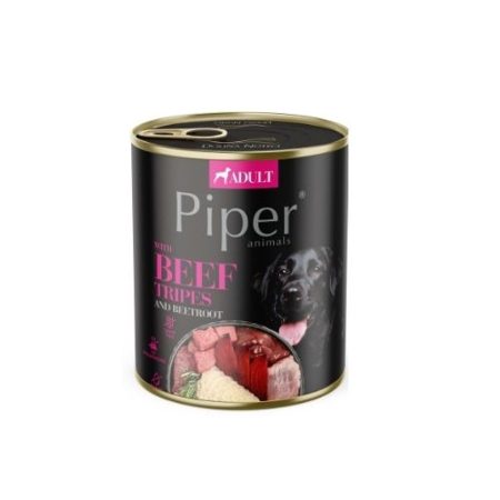 Piper felnőtt kutyakonzerv pacal és cékla 800g