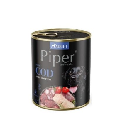 Piper felnőtt kutyakonzerv tőkehal és paradicsom 12x800g