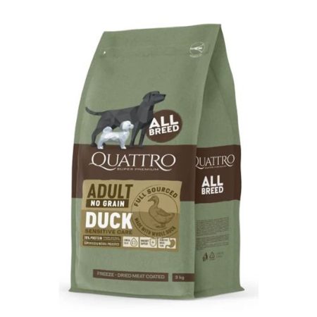 QUATTRO Hypoallergenic ALL BREED ADULT DUCK kutyatáp 12kg