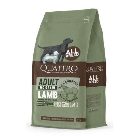 QUATTRO Hypoallergenic ALL BREED ADULT LAMB kutyatáp 12kg