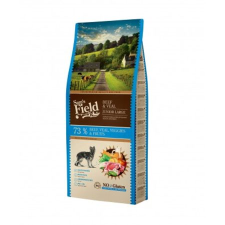 Sam's Field Gluten Free Puppy & Junior Large Beef & Veal 13 kg