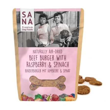 SANAdog Marhaburger málnával és spenóttal 100g