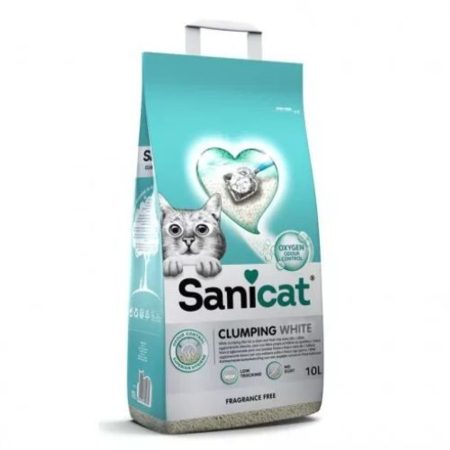 Sanicat macskaalom Clumping White illatmentes csomósodó bentonit 10l