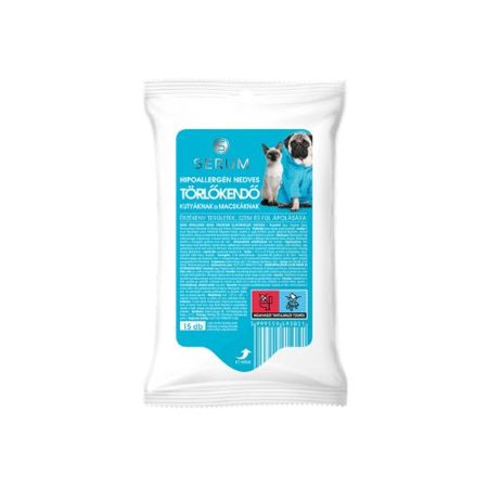 Serum Hypoallergen Nedves Törlőkendő 15 db