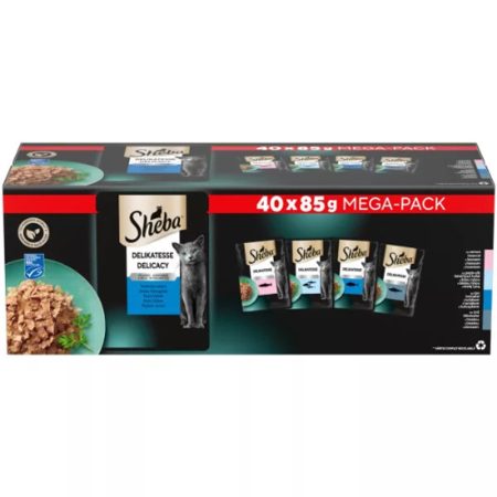 Sheba alutasakos Halas válogatás aszpikban 40x85g