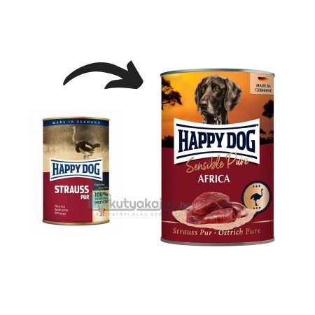 Happy Dog Africa Pur (Strucc) 6x400 gr