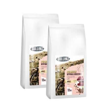 SullerZ Premium Hypoallergenic Adult Lamb (Bárány) Medium Kutyatáp 2x12 kg