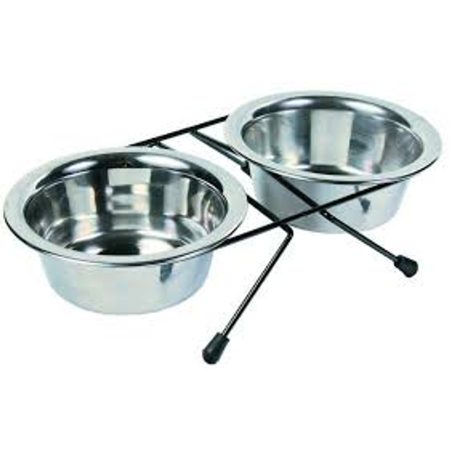 Trixie Tál Szett Fém Állványon 1.8l/20cm