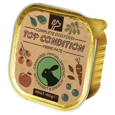 Top Condition alutálkás kutyaeledel nyúl-spenót 150g