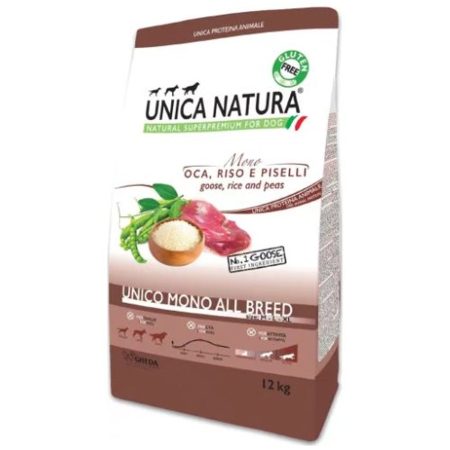 Unica Natura Unico Mono All breed Goose -libahúsos 12kg kutyatáp