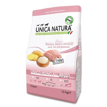 Unica Natura Unico Mono All breed Pork -malachúsos 12kg kutyatáp