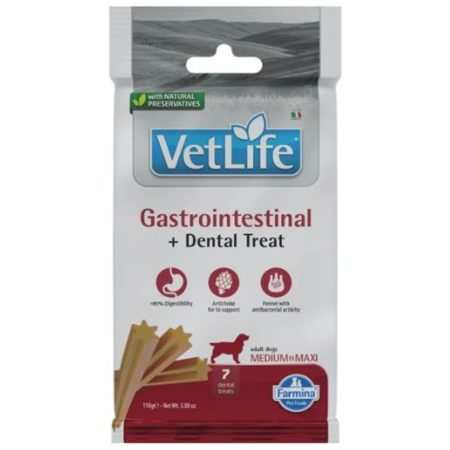 Vet Life Natural Diet Dog Jutalomfalat Gastrointestinal Med&max 100g