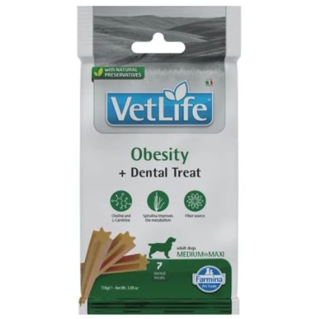 Vet Life Natural Diet Dog Jutalomfalat Obesity Adult Med&max 100g