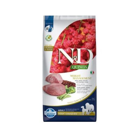 N&D Dog Grain Free Quinoa Weight Management Bárány Medium/Maxi 2x 7kg