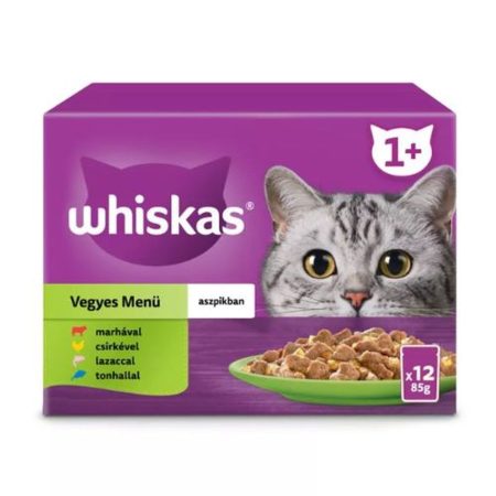 WHISKAS alutasak 12-pack halas-húsos mix válogatás 12*85g