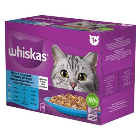 WHISKAS alutasakos 12-pack halas válogatás 12*85g