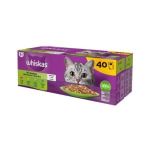WHISKAS alutasakos Halas-Húsos Válogatás 40x85g