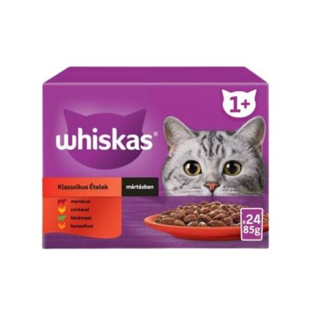 WHISKAS alutasakos Klasszikus Válogatás 24x85g