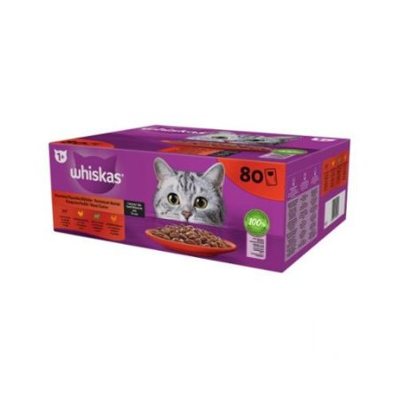 WHISKAS alutasakos Klasszikus Válogatás 80x85g