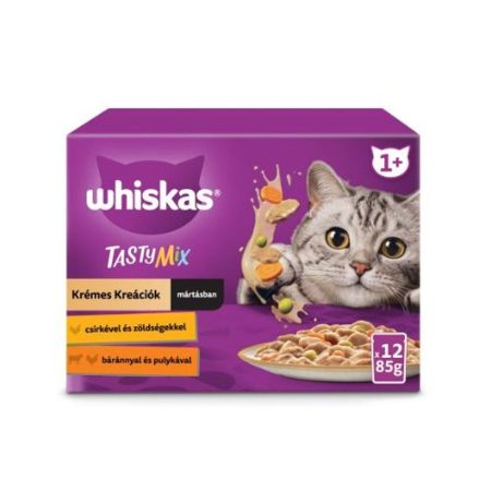 WHISKAS alutasakos Tasty Mix Krémes 12x85g